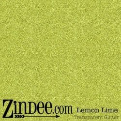 Lemon Lime Transparent Glitter Vinyl