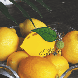 Lemon – Acrylic Keychain Blank (3") | Optional Sticker or UV DTF - Image 4