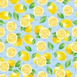 Lemons Blue 1 seamless (vinyl)