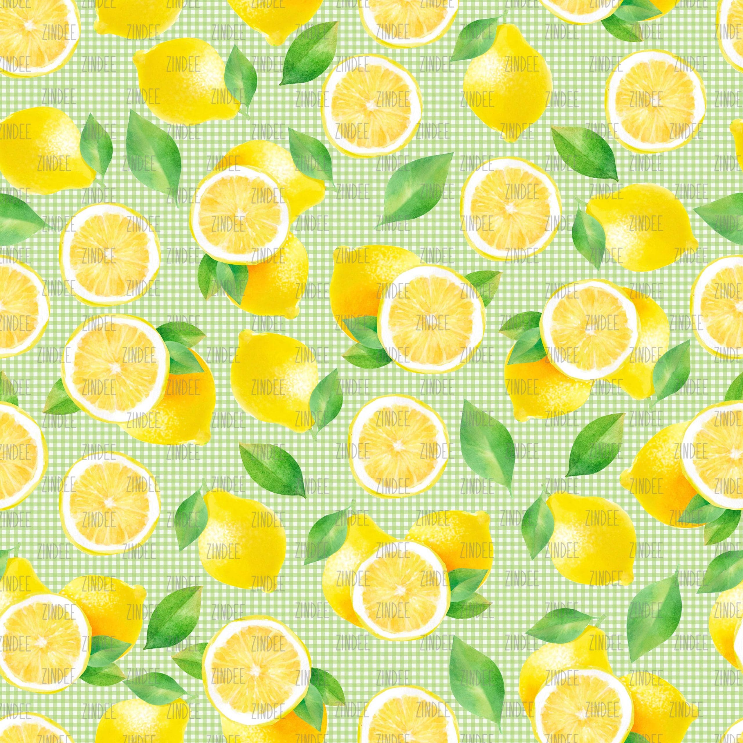 Lemons Green 2 seamless (digital paper)