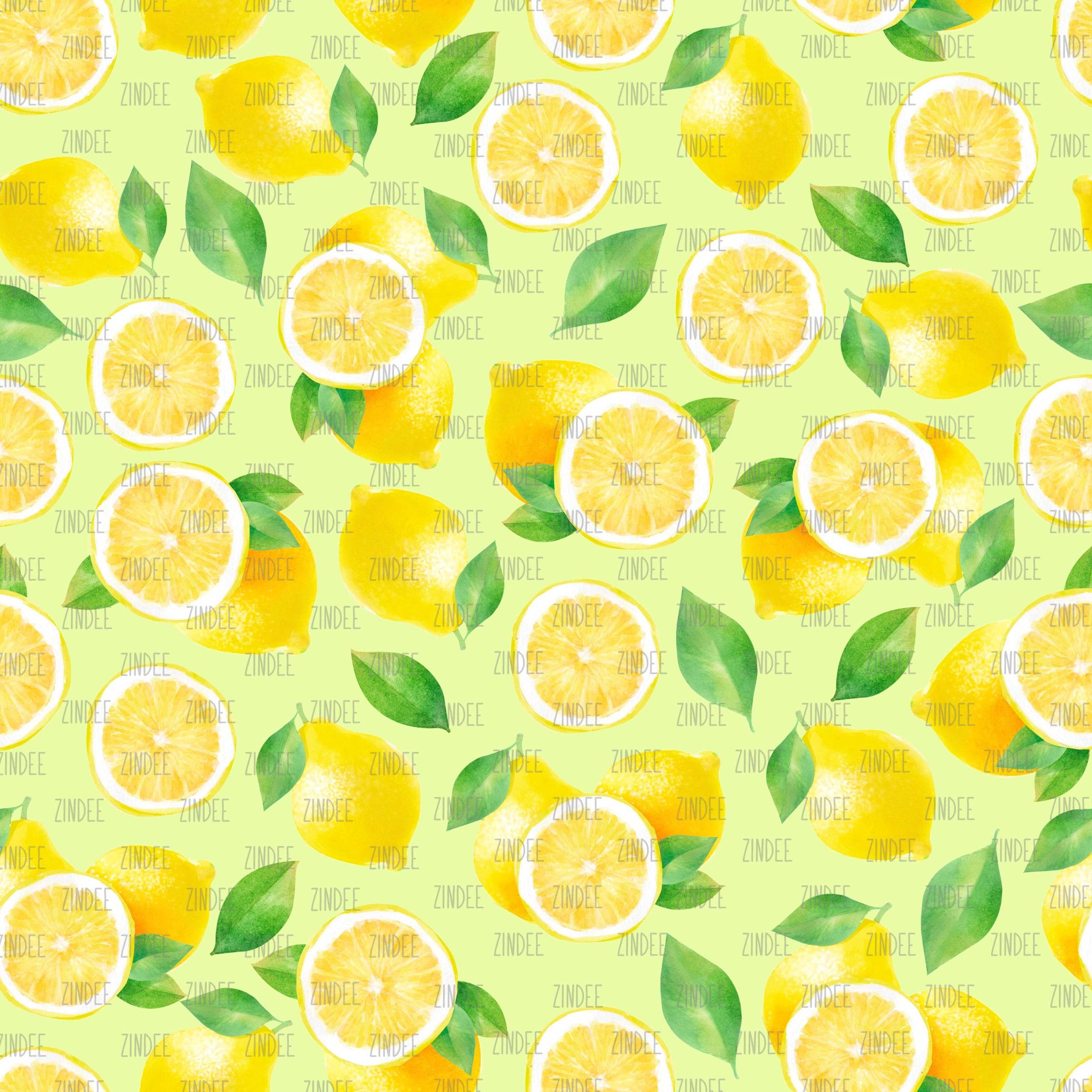 Lemons seamless (vinyl)