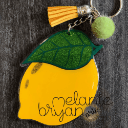Lemon – Acrylic Keychain Blank (3") | Optional Sticker or UV DTF - Image 3