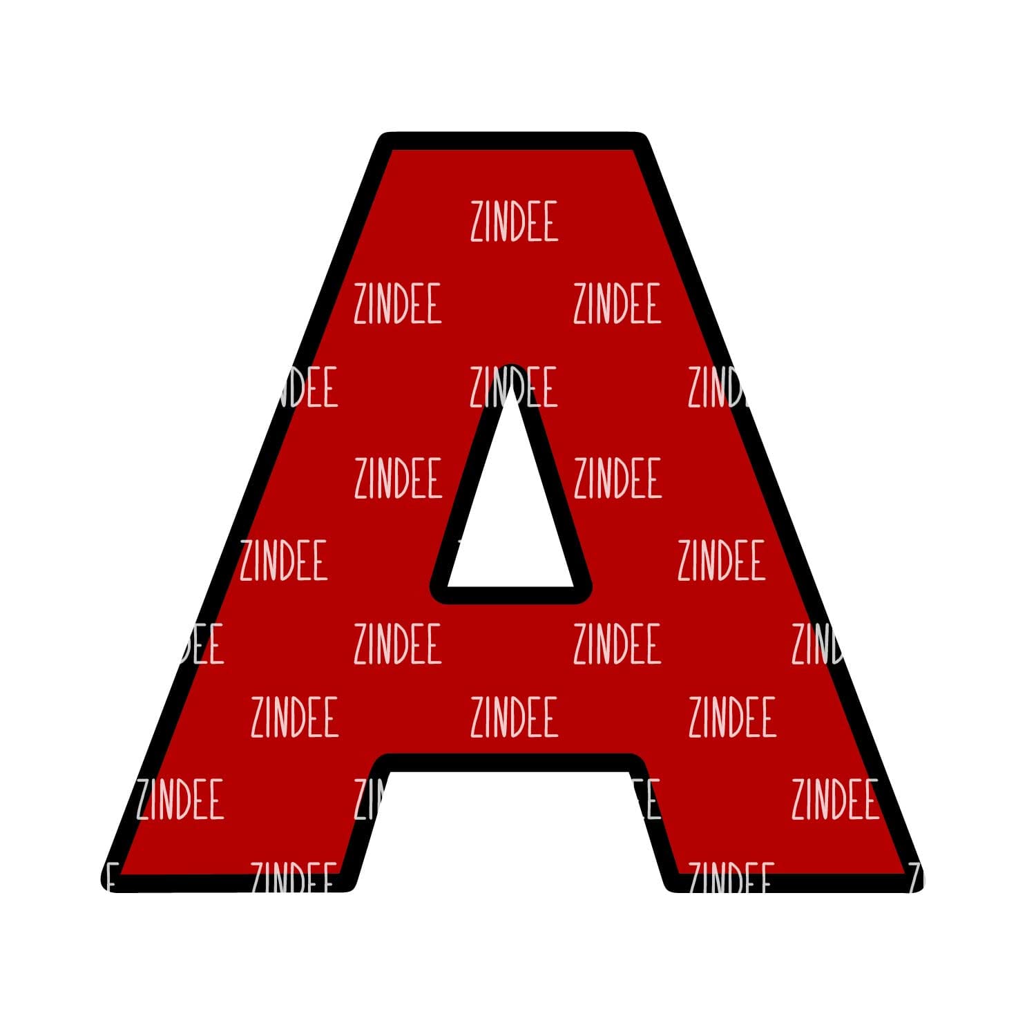 Letter A Acrylic Blank- Sticker- UV DTF (3 inch)