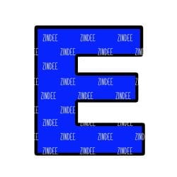 Letter E – Acrylic Keychain Blank (2") | Optional Sticker or UV DTF