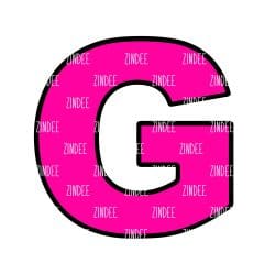 Letter G Acrylic Blank- Sticker- UV DTF (1.5 inch)