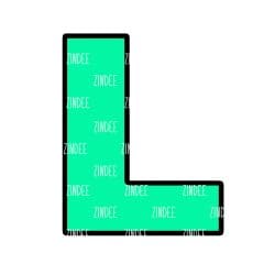 Letter L Acrylic Blank- Sticker- UV DTF (1.5 inch)