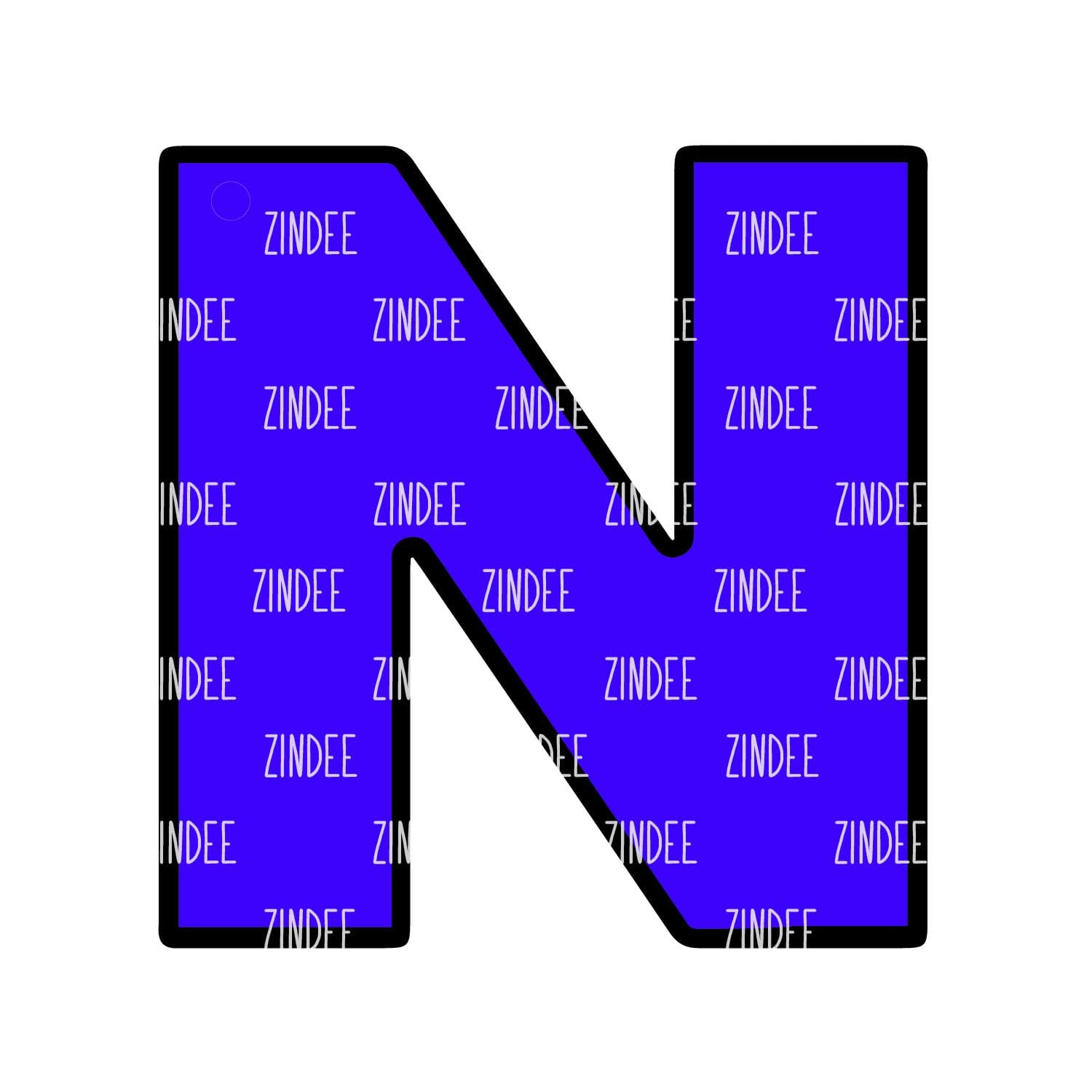 Letter N Acrylic Blank- Sticker- UV DTF (3 inch)