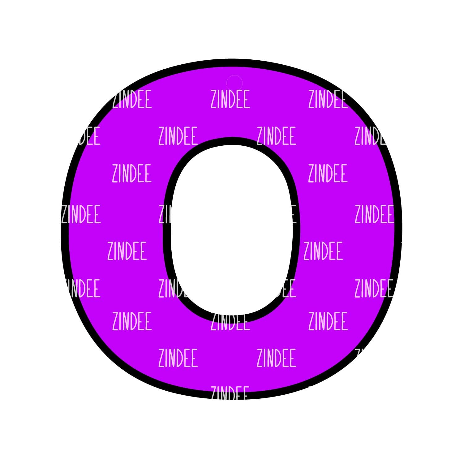 Letter O Acrylic Blank- Sticker- UV DTF (3 inch)