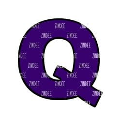 Letter Q Acrylic Blank- Sticker- UV DTF (1.5 inch)