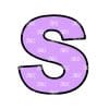 Letter S Acrylic Blank- Sticker- UV DTF (1.5 inch)