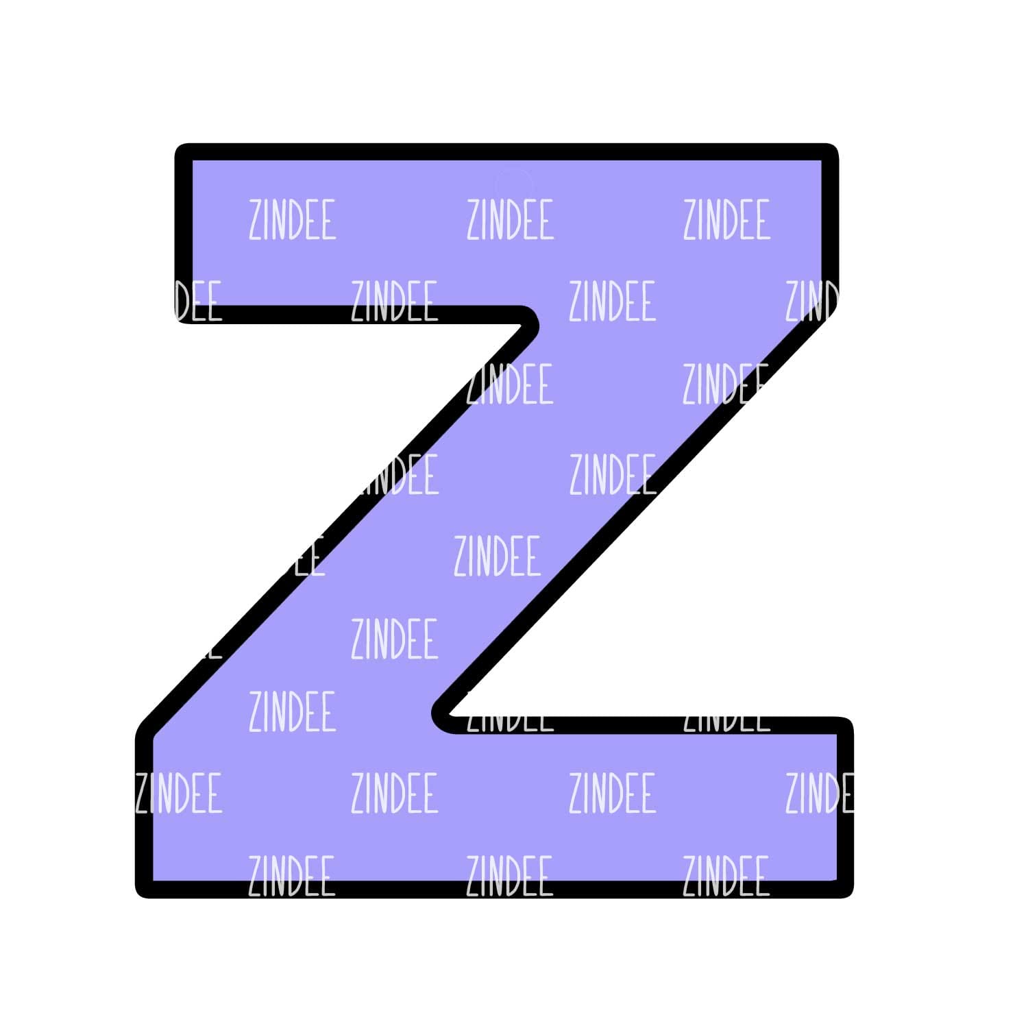 Letter Z Acrylic Blank- Sticker- UV DTF (3 inch)