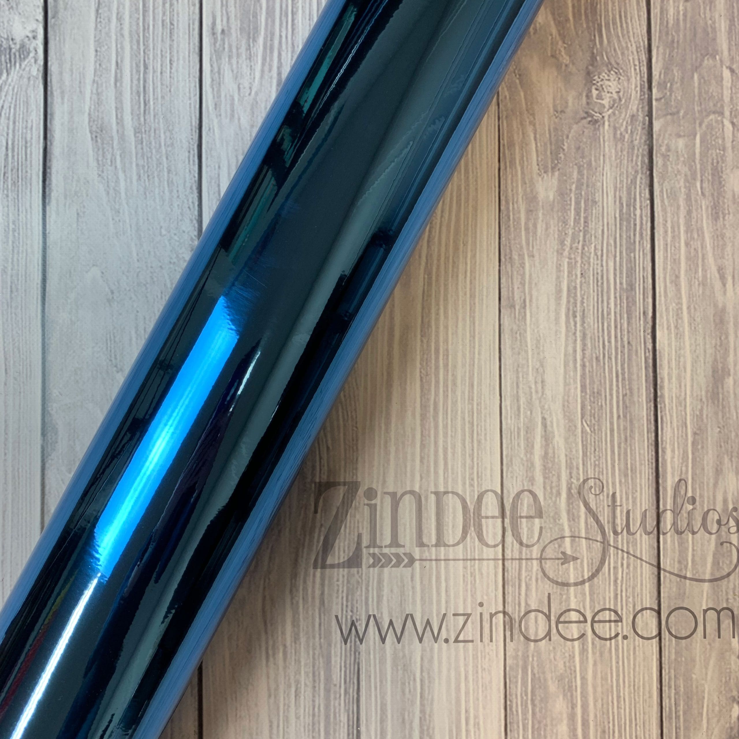 Alternative view of Light Blue Chrome Adhesive Vinyl