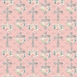 Light Rustic Floral Cross Rose seamless (digital paper)