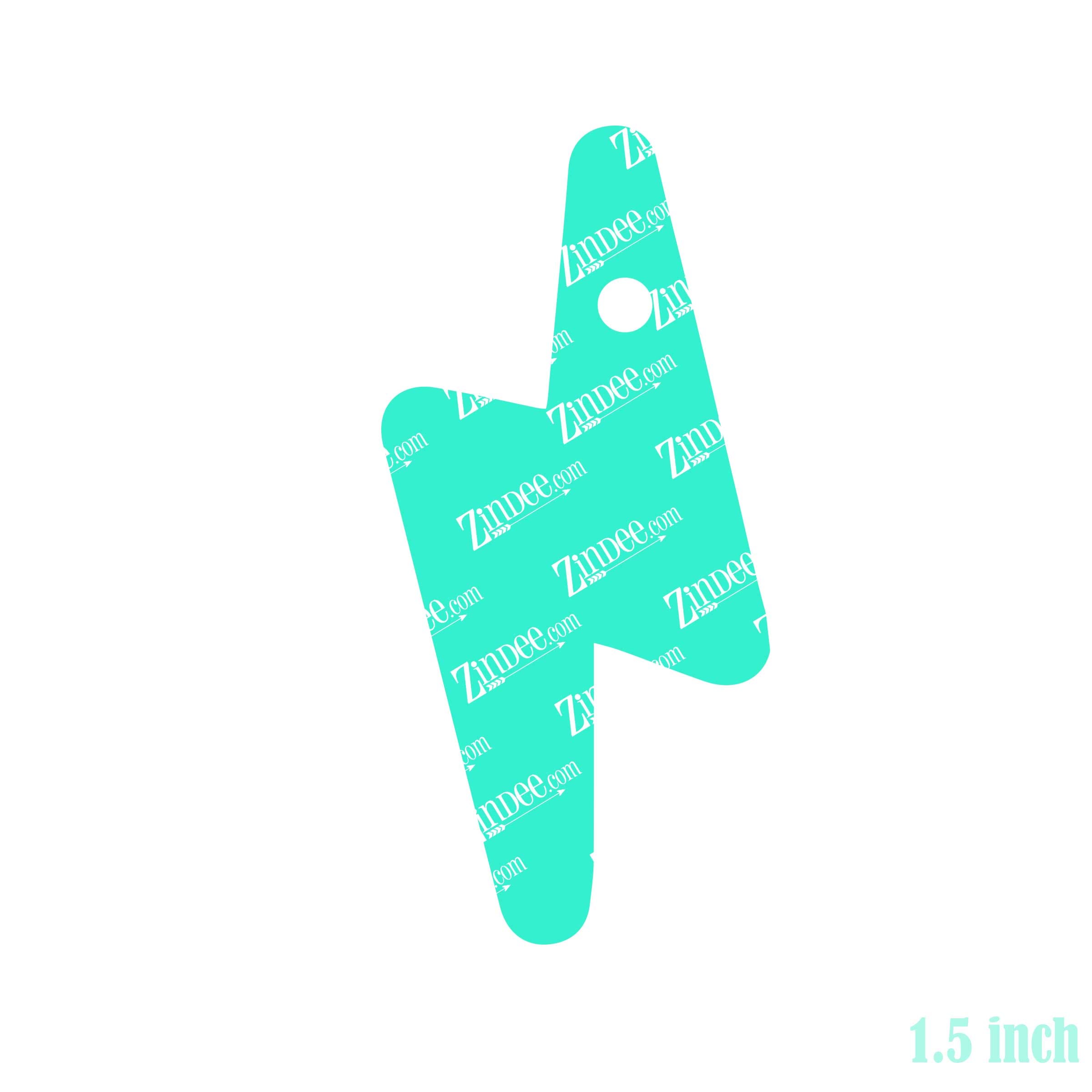 Lightning Bolt Acrylic Blank- Sticker- UV DTF (1.5 inch) - Image 2