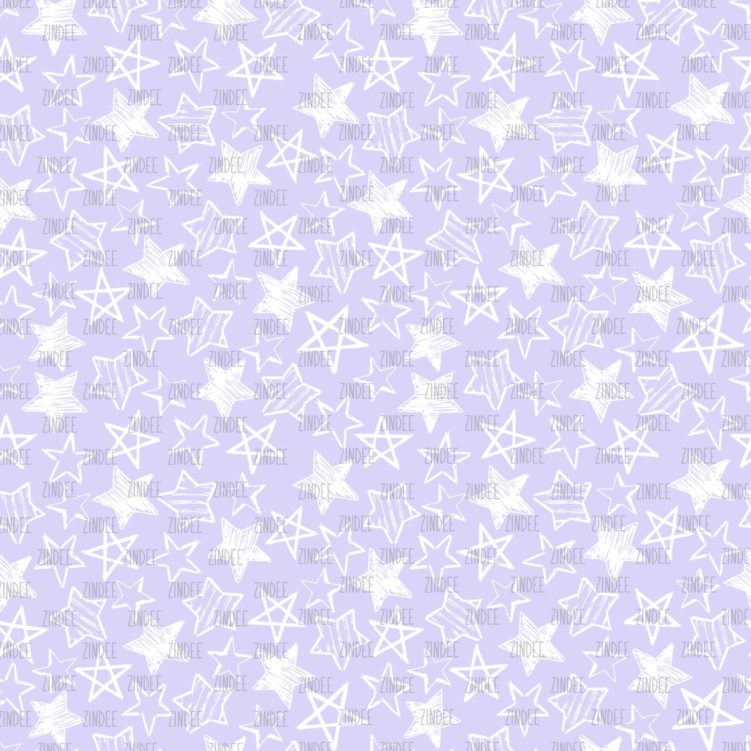 Sketch Stars Lilac (digital paper)