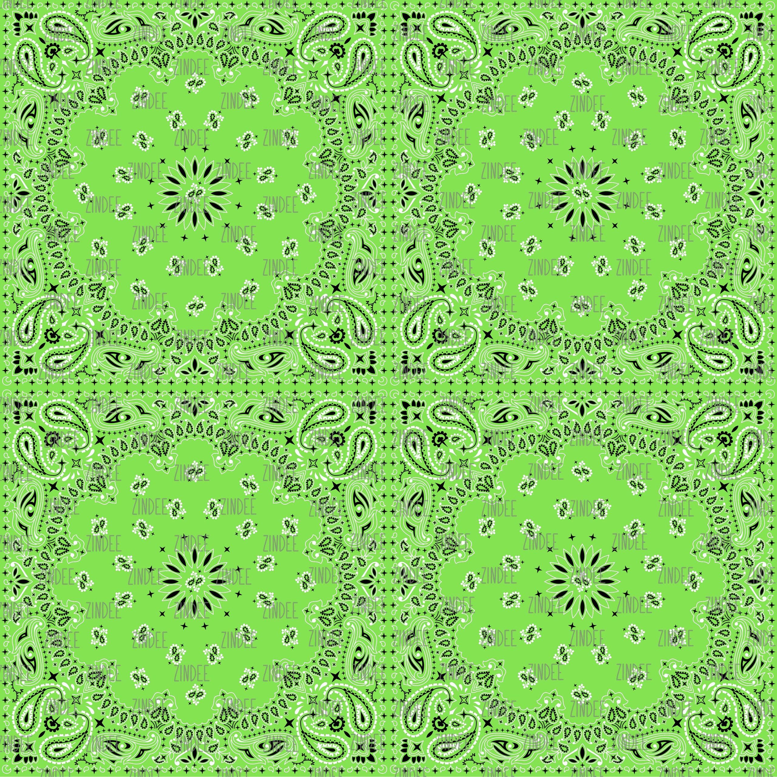 Lime Bandana seamless (vinyl)