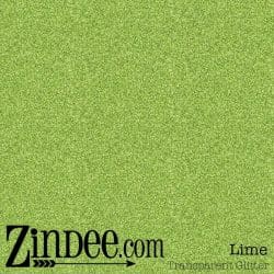Lime Transparent Glitter Vinyl