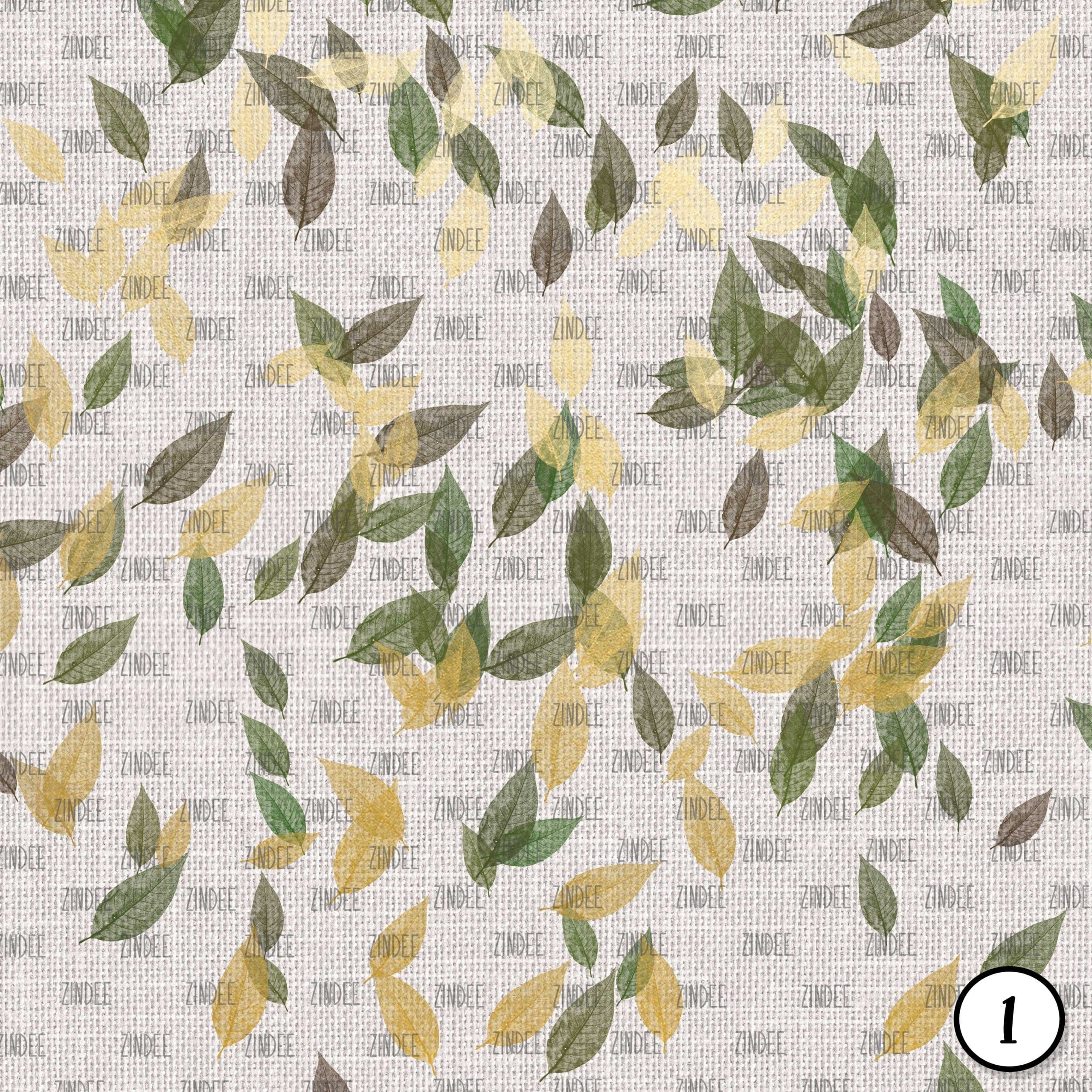 Alternative view of Linen and Leaves (vinyl)