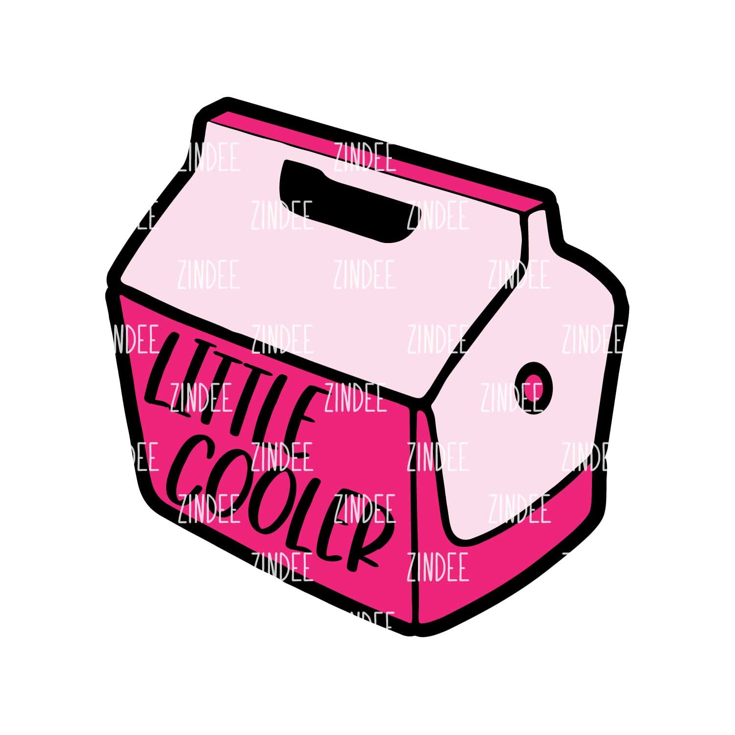 Little Cooler Acrylic Blank- Sticker- UV DTF (2 inch) NO HOLE