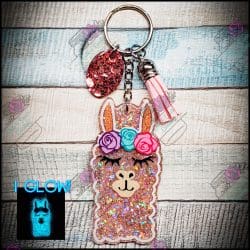 Llama head – Acrylic Keychain Blank (3") | Optional Sticker or UV DTF - Image 3