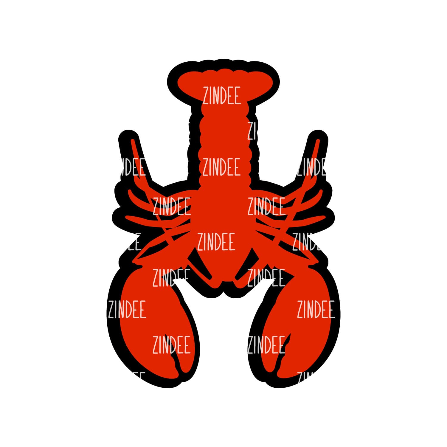 Lobster Acrylic Blank- Sticker- UV DTF (2 inch) NO HOLE