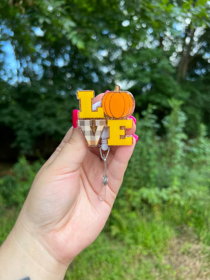 Love Pumpkin Acrylic Blank- Sticker- UV DTF (2 inch) NO HOLE - Image 4