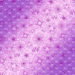 Magenta Flowers Outline (digital paper)