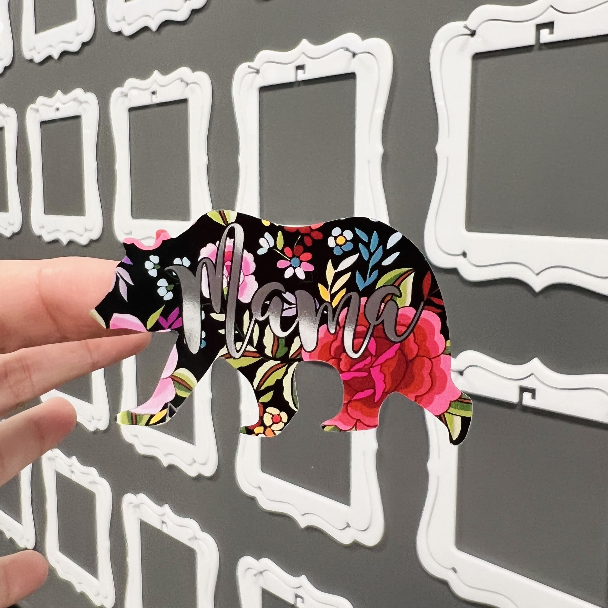 Alternative view of Tooth Fairy Key kiss cut decal (3 inch) WHITE GLOSS