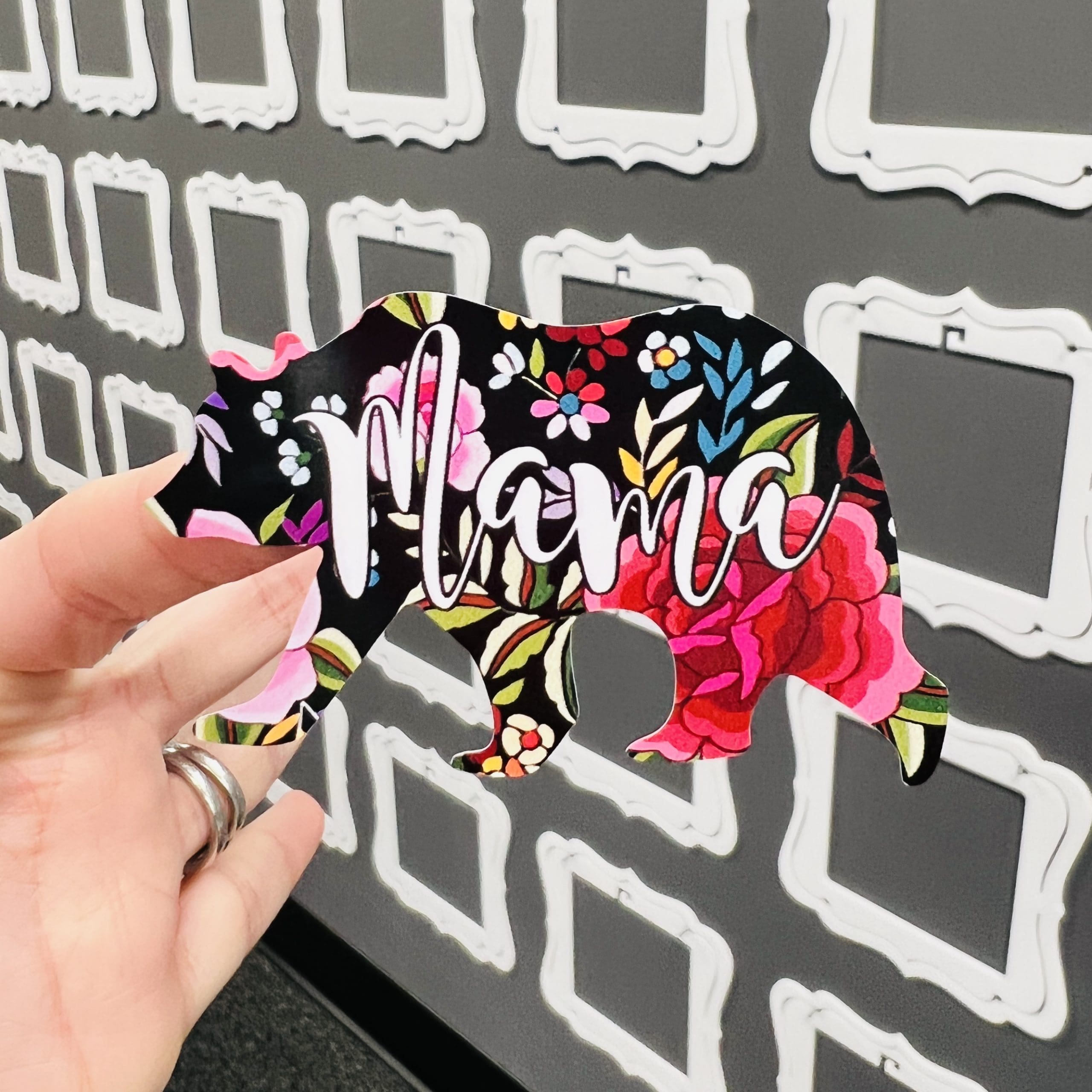 Easter Bunny Key kiss cut decal (3 inch) CLEAR GLOSS - Image 3