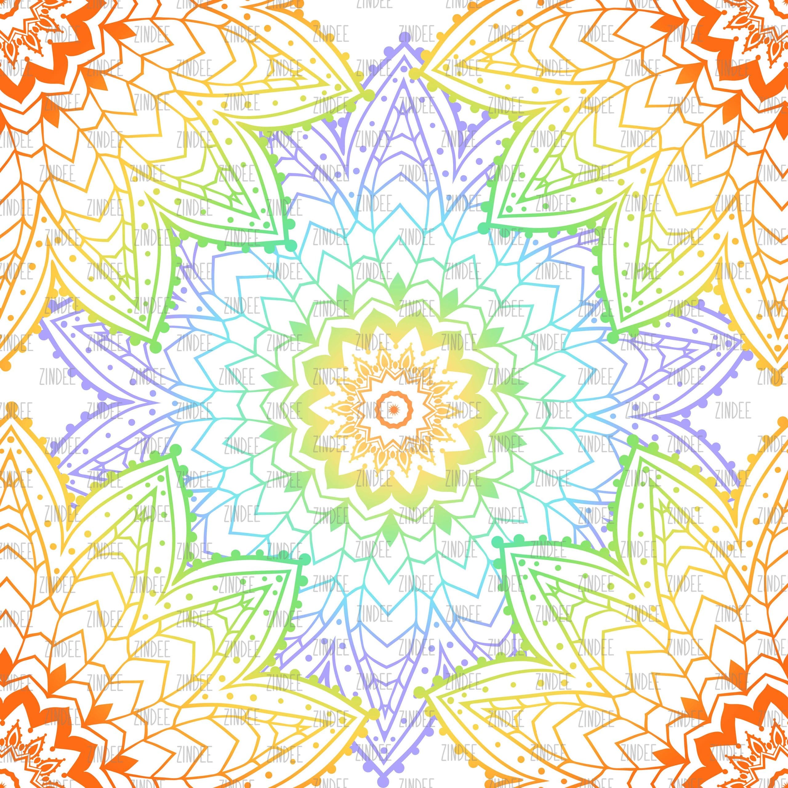 Mandala 4 seamless (vinyl)