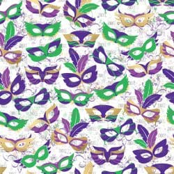 Mardi Gras Masks seamless (vinyl)