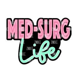 Alternative view of Med-Surg Life acrylic blank (3 inch) (5 piece minimum)