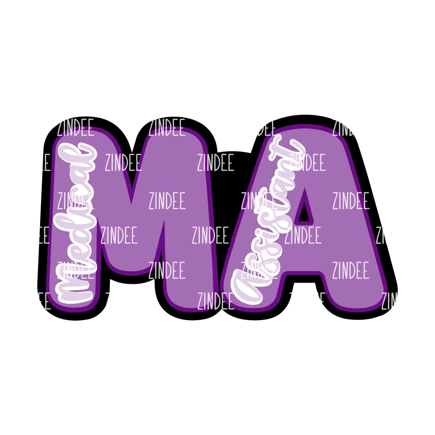 Medical Assistant Acrylic Blank- Sticker- UV DTF (3 inch)