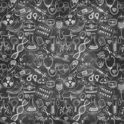 Medical Chalkboard seamless (vinyl)