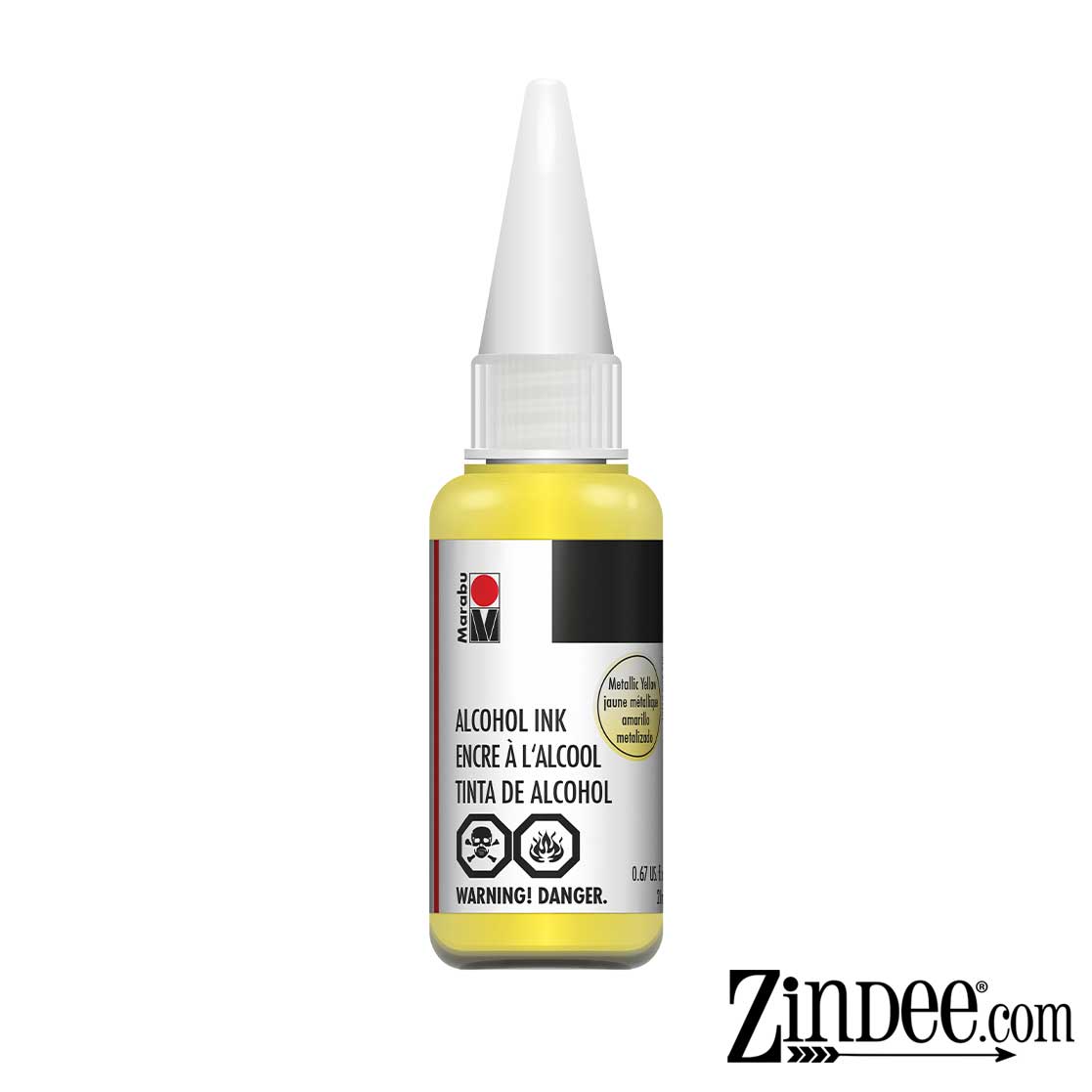 Metallic Yellow Alcohol Ink