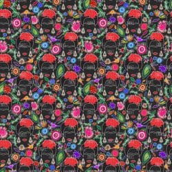 Mexican Painter Black seamless (digital paper)