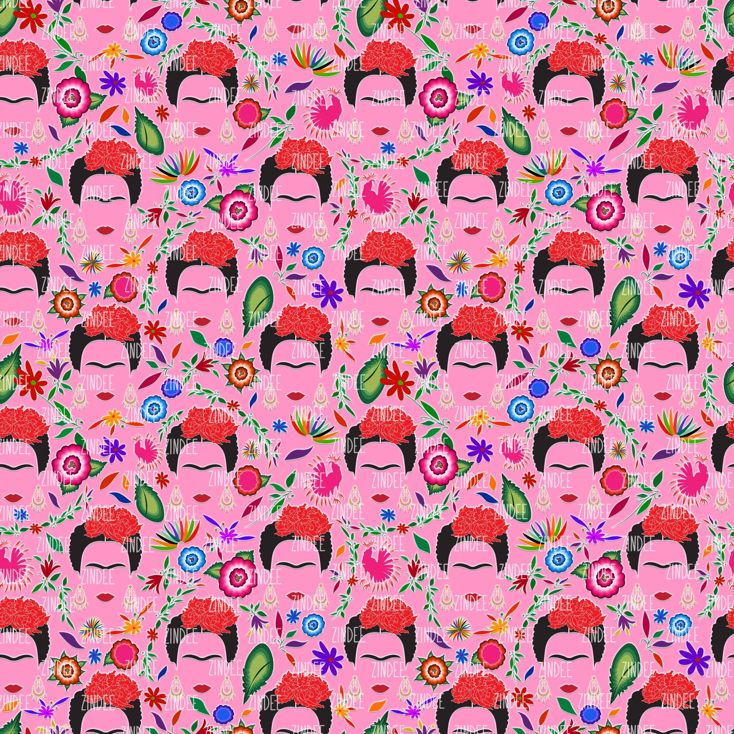 Mexican Painter Pink seamless (vinyl)