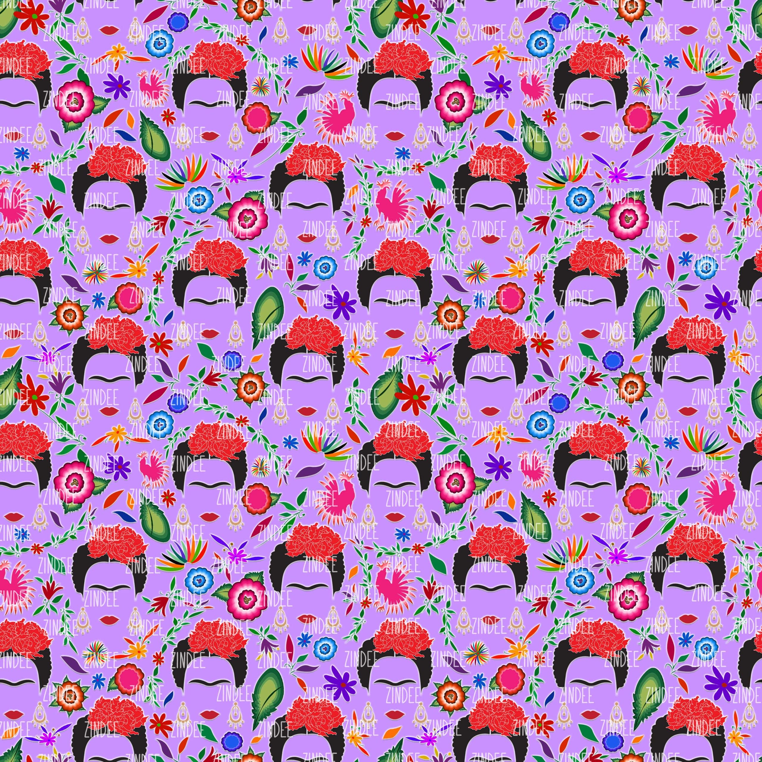 Mexican Painter Purple seamless (digital paper)