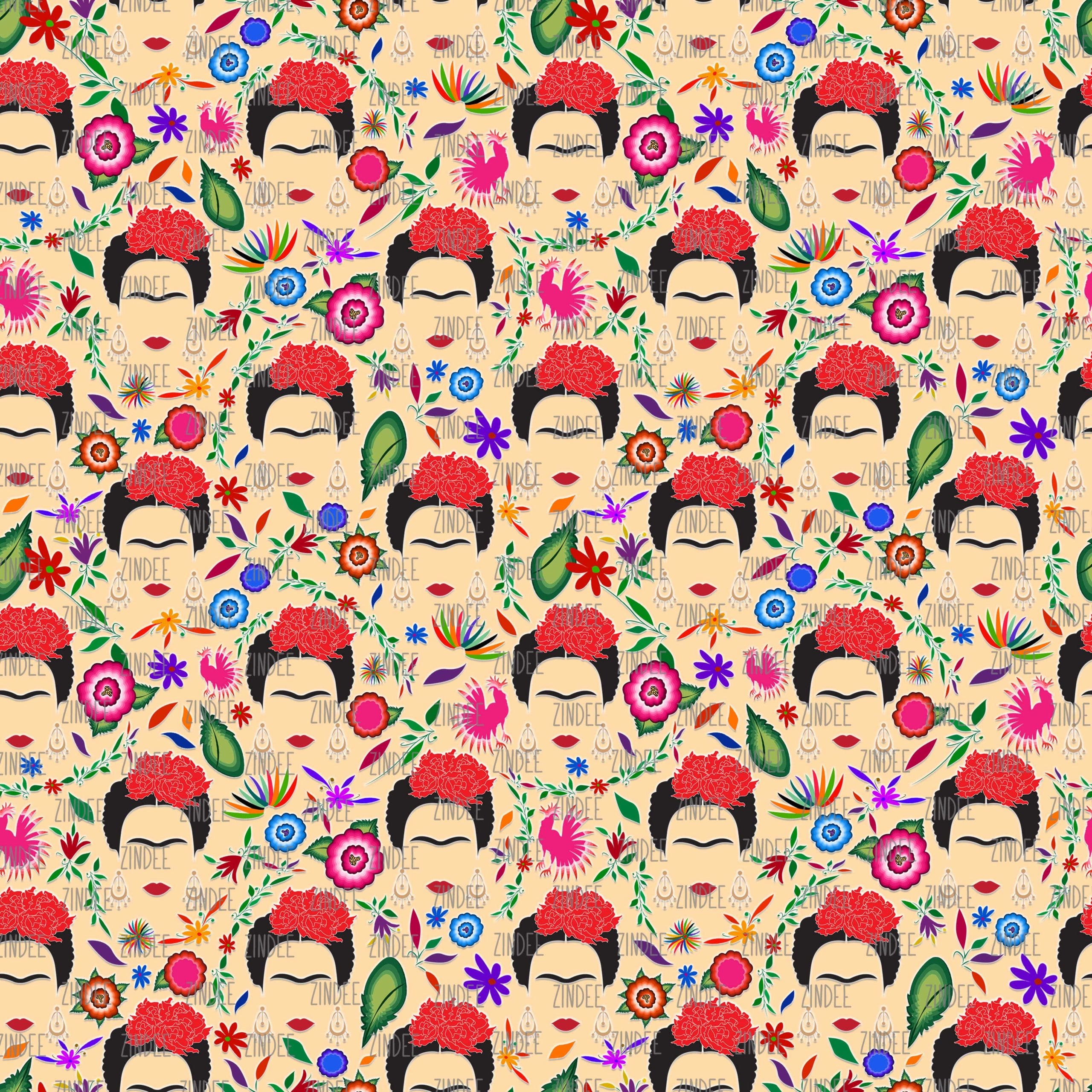 Mexican Painter Tan seamless (digital paper)