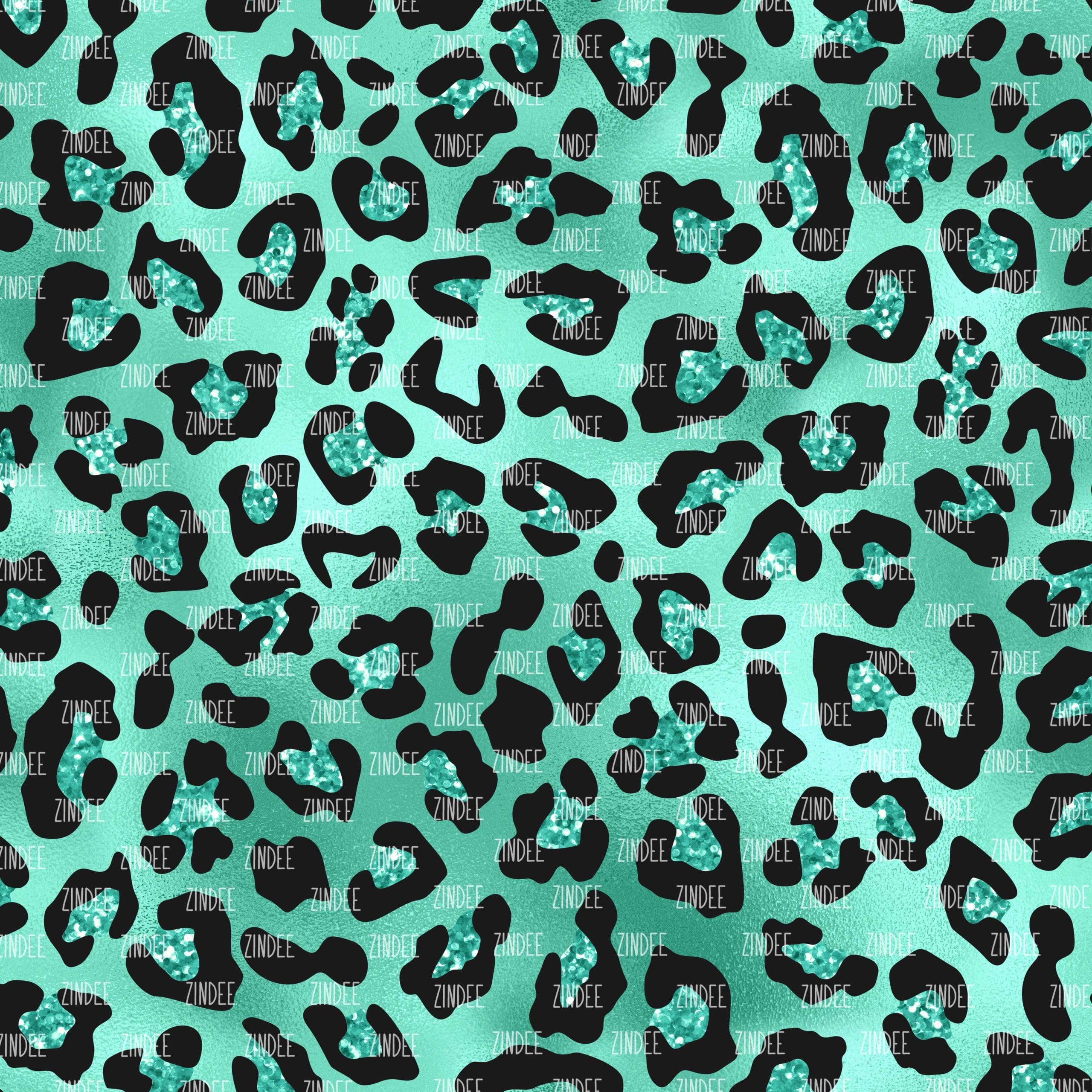 Leopard Glam Mint (vinyl)