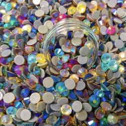 Mixed Color AB Hotfix Rhinestone ss30 (machine cut) 100+ stones