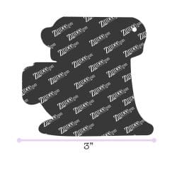 Alternative view of Mixer – Acrylic Keychain Blank (3") | Optional Sticker or UV DTF