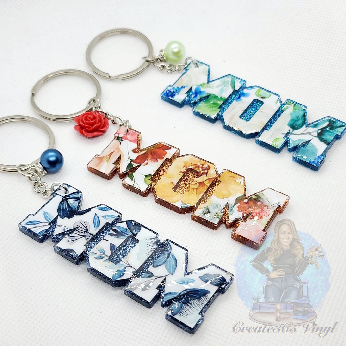 Mom (word) Acrylic Blank- Sticker- UV DTF (3 inch) - Image 3