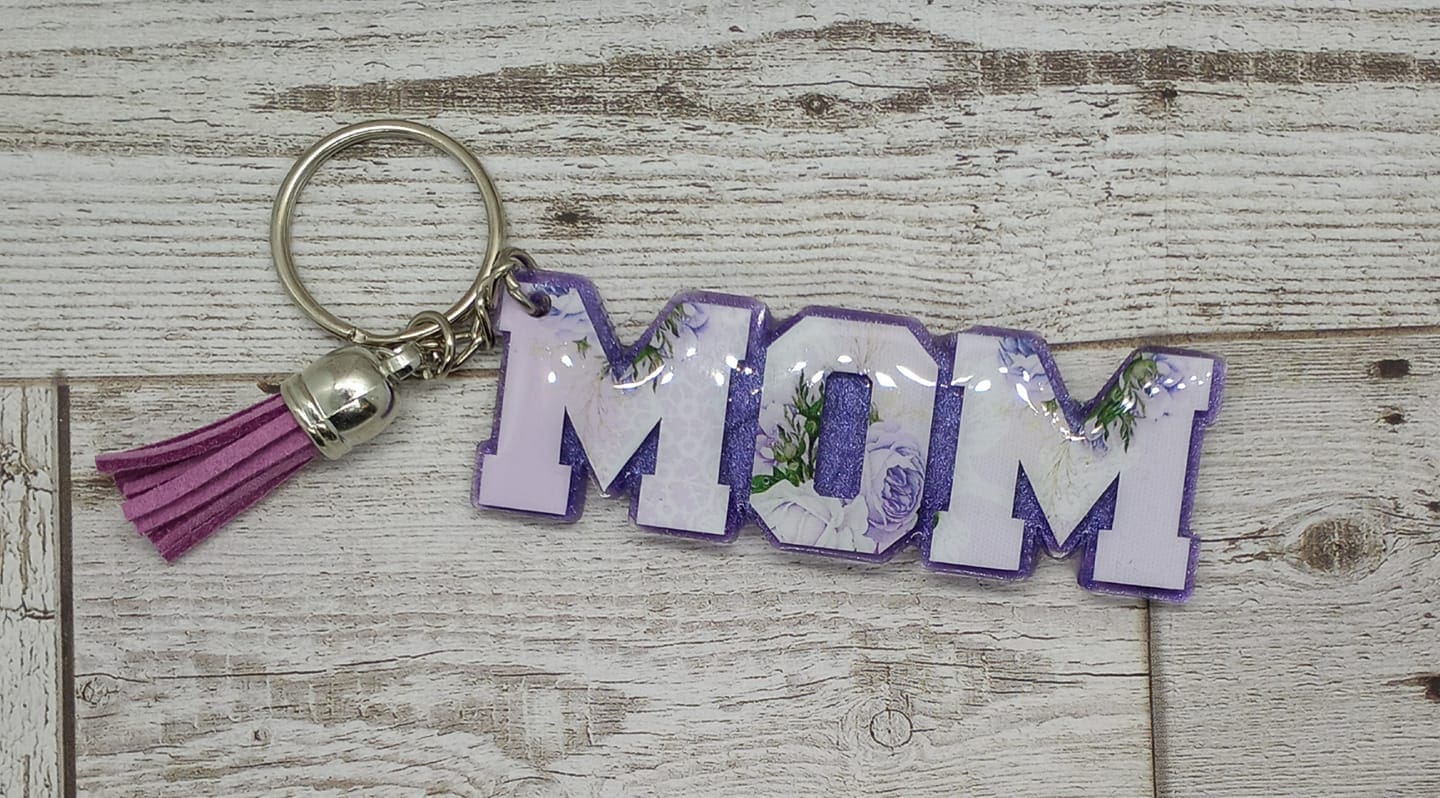 Mom (word) Acrylic Blank- Sticker- UV DTF (3 inch) - Image 17