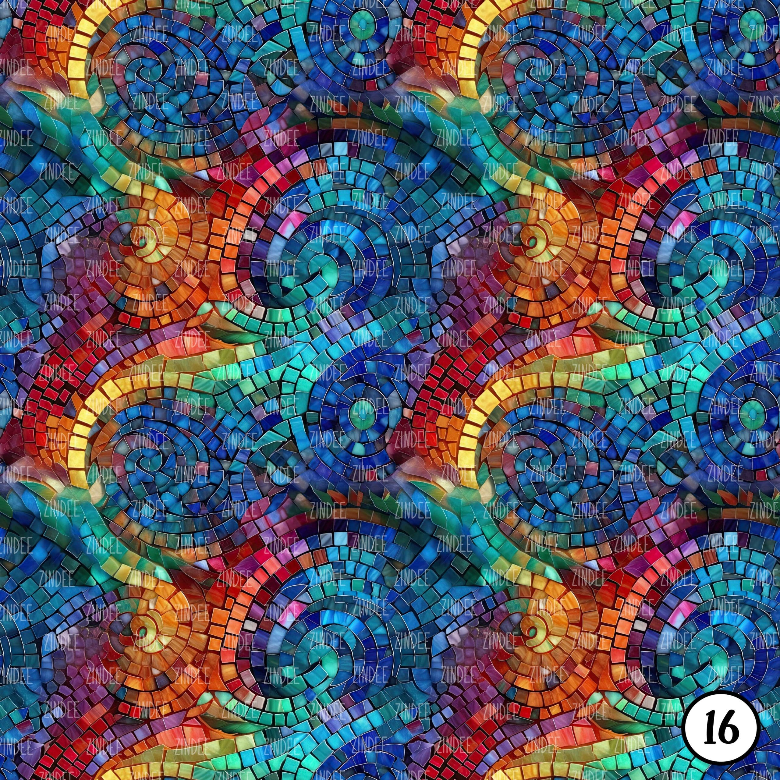 Mosaic Gemstone Swirl (vinyl) - Image 17