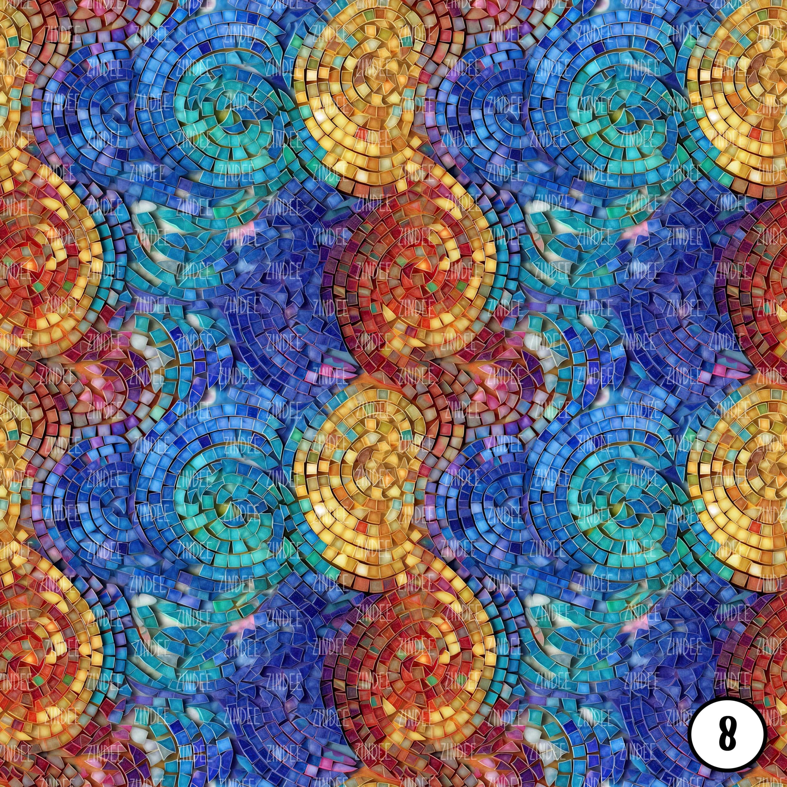 Mosaic Gemstone Swirl (vinyl) - Image 9