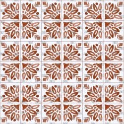 Mosaic Tiles Red seamless (vinyl)