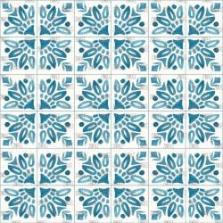 Mosaic Tiles Teal seamless (vinyl)