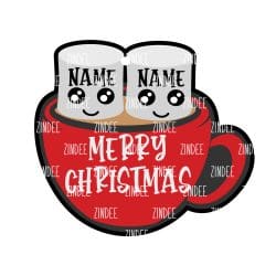 Alternative view of Marshmallow Mug Ornament (2) acrylic blank (5 inch)