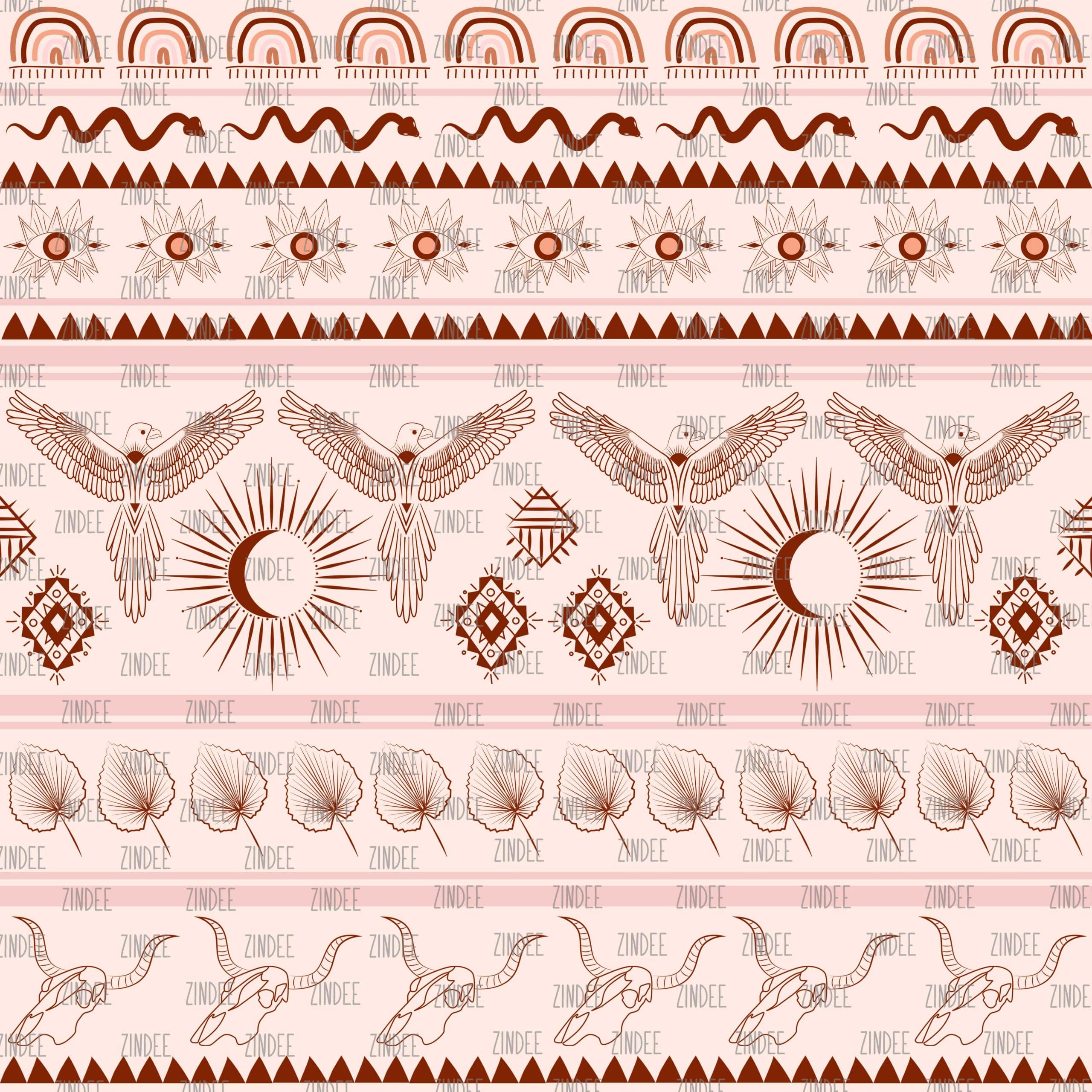 Native American Pink seamless (vinyl)